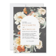 Boho Dark Floral Greenery Botanische Hochzeit
