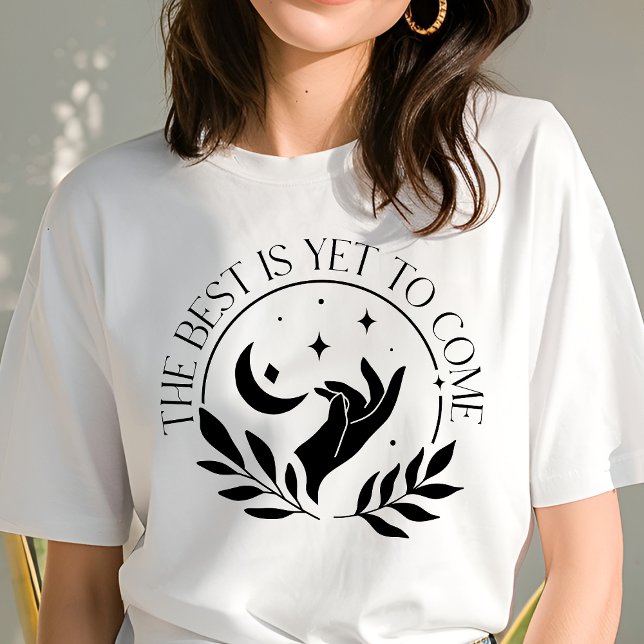 Boho das Beste ist noch nicht gekommen Halbmond Tri-Blend Shirt (Von Creator hochgeladen)