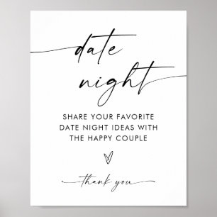 Boho Date Night Ideas, Moderne Minimalistisch Brid Poster