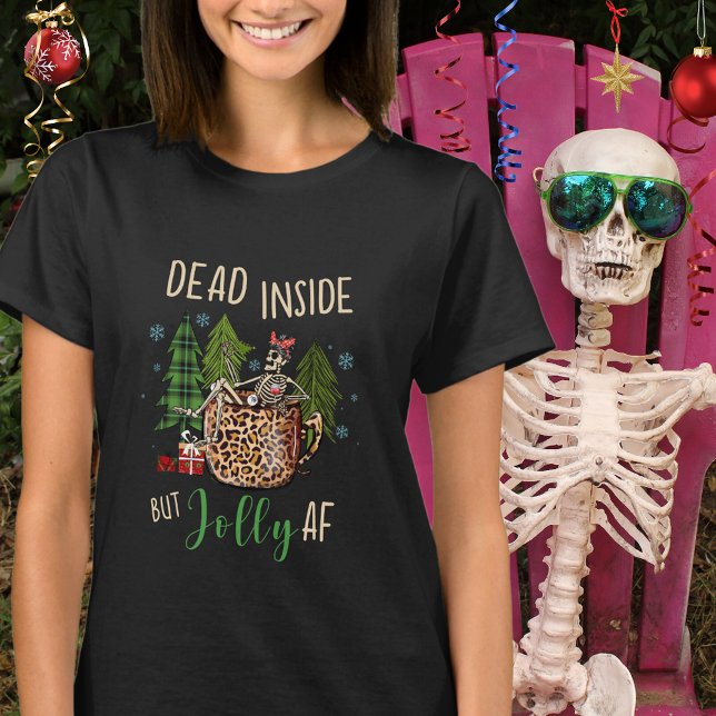 Boho Dead Inside Rustic Funny Christmas Womens T-Shirt (Von Creator hochgeladen)
