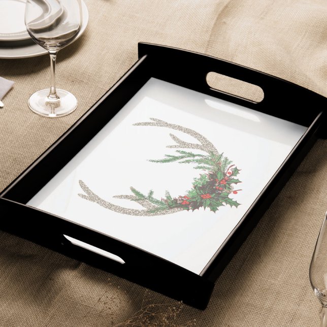 Boho Deer Antlers | Rustikale Weihnachtsblume Seidenpapier (Von Creator hochgeladen)