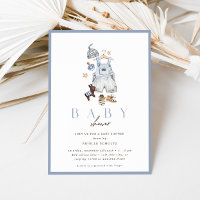 Boho Denim Boys rustikale Vintage Babydusche