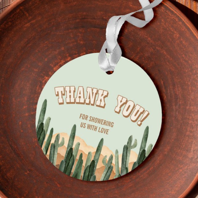 Boho Desert Cactus Southwestern Vielen Dank Geschenkanhänger (Von Creator hochgeladen)