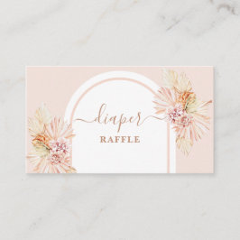 Boho Desert Diaper Raffle Card Begleitkarte