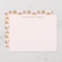Boho Desert Rainbow Blush Personalisiert Stationer
