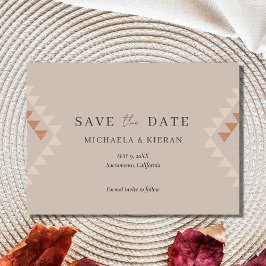 Boho Desert Wedding Foto Save the Date