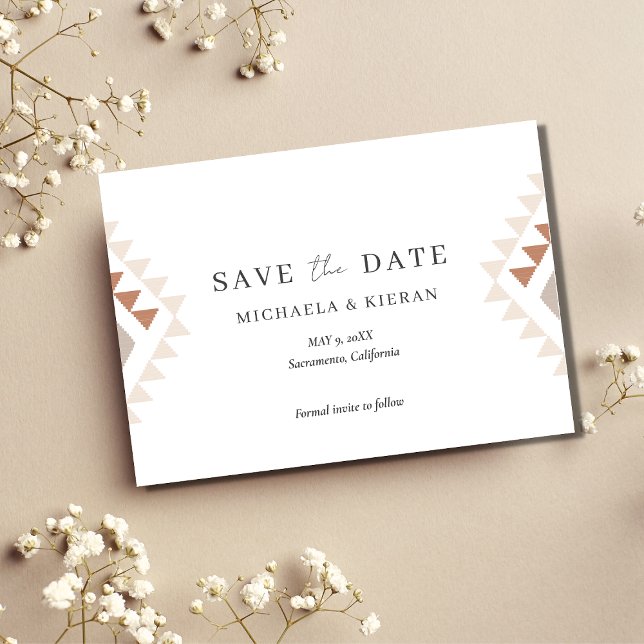 Boho Desert Wedding Foto Save The Date (Von Creator hochgeladen)