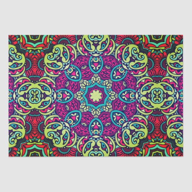 Boho Design Mandala Tissue Paper Seidenpapier (Vorderseite)