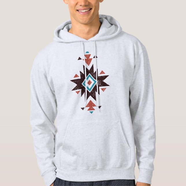 Boho-Diamant-Emblem Hoodie (Vorderseite)