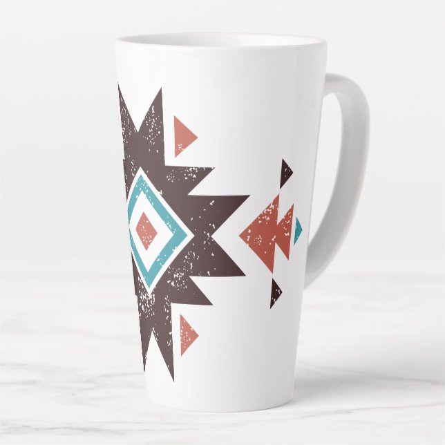 Boho-Diamant-Emblem Milchtasse (Rechte Ecke)