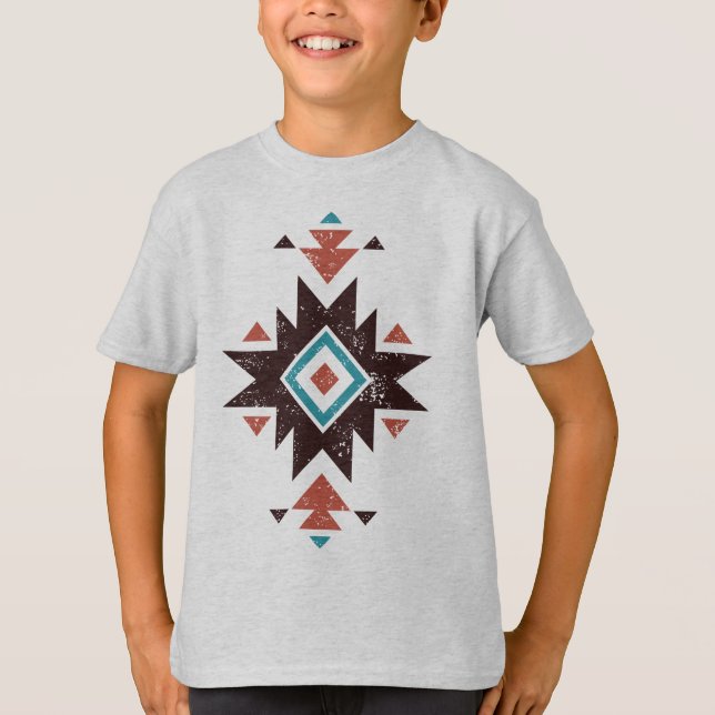 Boho-Diamant-Emblem T-Shirt (Vorderseite)
