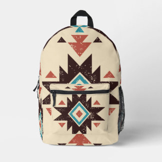 Boho Diamond Emblem Bedruckter Rucksack