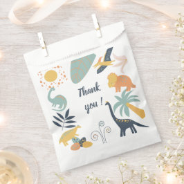 Boho Dinosaur Baby Geburtstagsparty Einladung Geschenktütchen