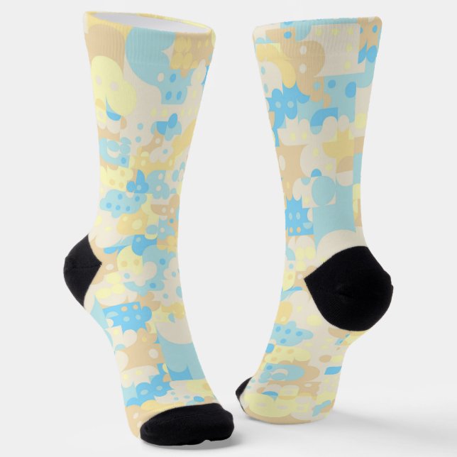 Boho Dot Pattern Telefonklingelständer Socken (Gewinkelt)