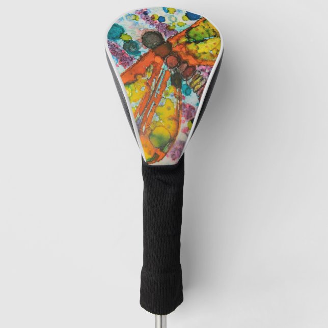 Boho DragonFly Golf Headcover (Vorderseite)