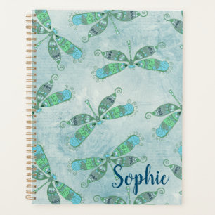 Boho Dragonfts in Blau Planer