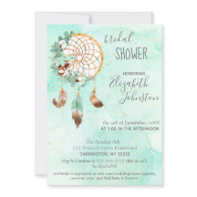 Boho Dream Catcher Bridal Dusche Einladung