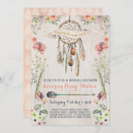 Boho Dream Catcher Bridal Dusche Einladungen