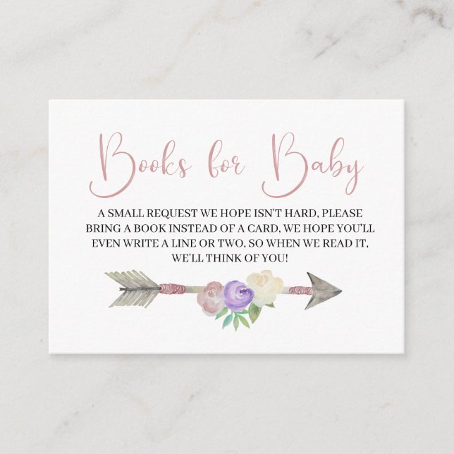 Boho Dreamcatcher Books for Baby Enclosure Card Begleitkarte (Vorderseite)