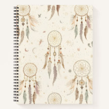 Boho Dreamcatcher Journal | Ätherische Federn
