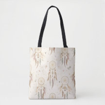 Boho Dreamcatcher-Tasche | Ätherische Federn