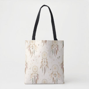 Boho Dreamcatcher-Tasche Ätherische Federn
