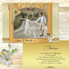 Boho Dreamcatcher Wedding Foto Liebe Dankkarte Dankeskarte