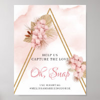 Boho Dried Palm Blätter Blush Blume Oh Snap Signin