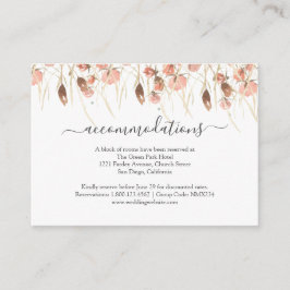 Boho Dried Watercolor Floral Wedding Begleitkarte