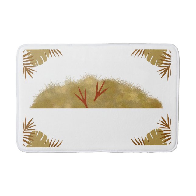 Boho Driving Grass Bathmat - Rustikales Bohemische Badematte (Vorderseite)
