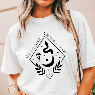 Boho du bist stärker als du denkst Schlange Tri-Blend Shirt