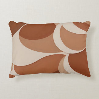 Boho Earth Tone Abstrakte Formen Pillow Design Dekokissen
