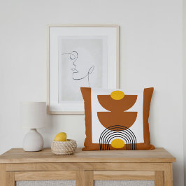 Boho Earth Tones Throw Pillows Kissen