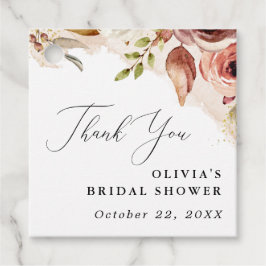 Boho Earthy Blume Brautparty-Autumn Floral Geschenkanhänger