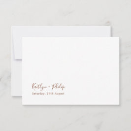 Boho Earthy Botanical Elegant Ivory Dankeskarte