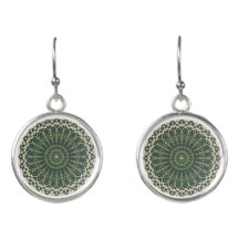 Boho Eclectic Style Green Mandala