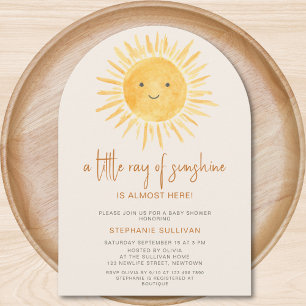 Boho Ein Kleiner Sonnenschein Baby Shower Torbogen Einladung