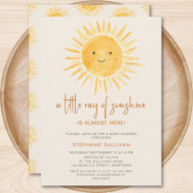 Boho ein wenig Ray of Sunshine Baby Shower