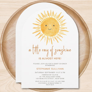 Boho Ein wenig Ray Sunshine Baby Shower Arch Einladung
