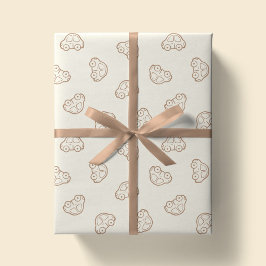 Boho Einfache Autos Fahrzeug Modern Junge Neutral  Geschenkpapier