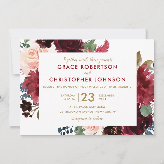 Boho Einladung (Vorderseite)