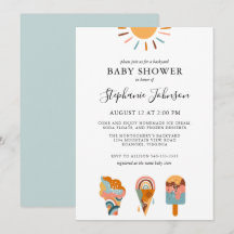 Boho-Eiscreme-Garten-Baby-Party