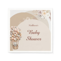 Boho-Elefanten-Heißluftballon neutrale Babyparty