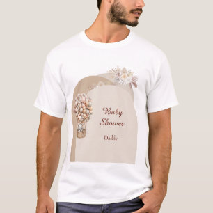 Boho-Elefanten-Heißluftballon Neutrales Pampas T-Shirt