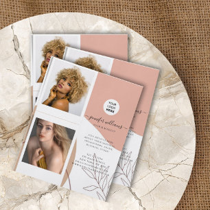 Boho Elegant Custom Foto Logo Werbung Flyer