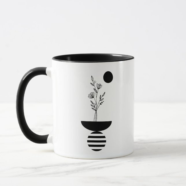Boho Elegant Flower Tasse (Links)