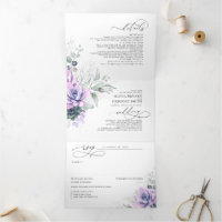 Boho Elegant Lila Succulents Grüne Hochzeit