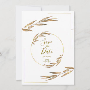 Boho Elegant Rustic Floral Wedding Einladung