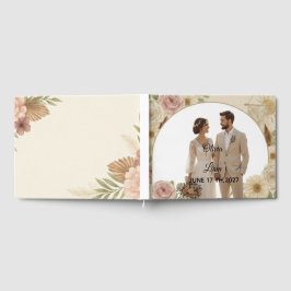 Boho Elegant Wedding Guest Book – Romantic Keepsak Gästebuch