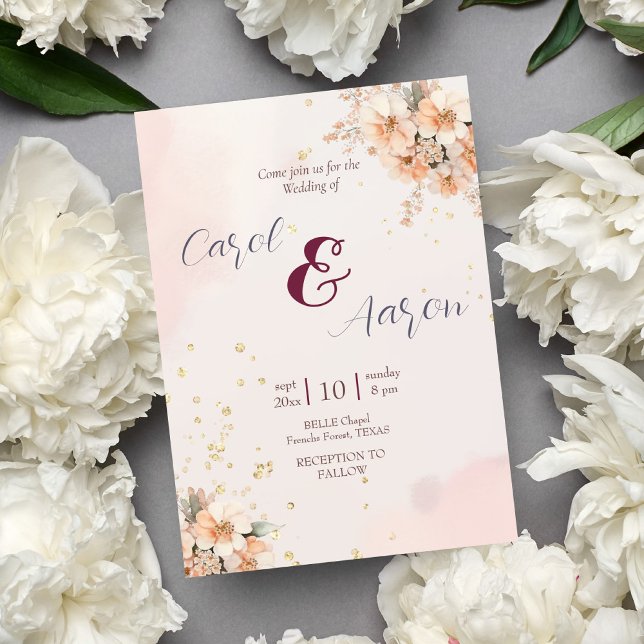 Boho elegante botanische Hochzeit Flyer (Von Creator hochgeladen)